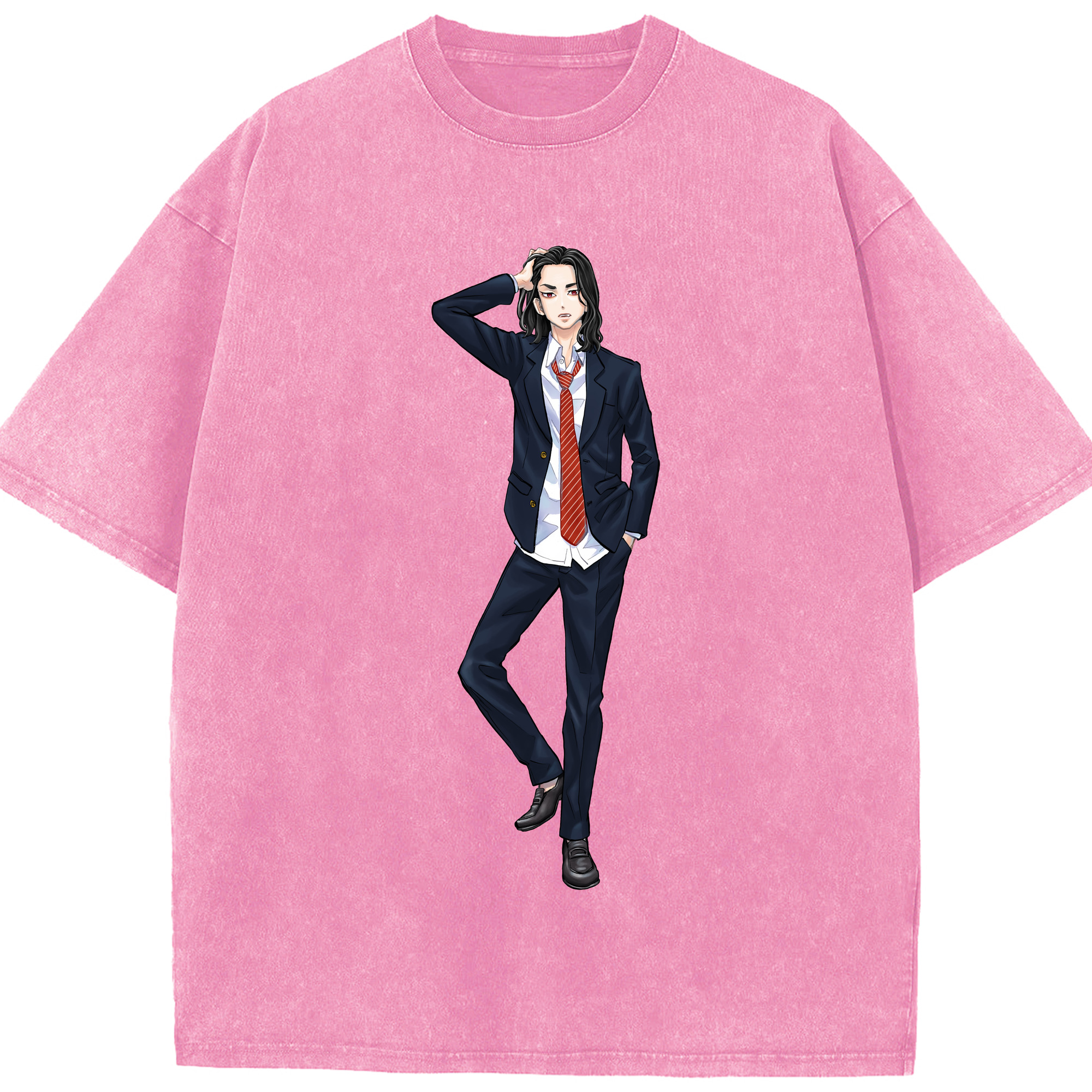 （画像用） 東京リベンジャーズ Tokyo Revengers 綿100% ヴィンテージ風 半袖Tシャツ（フロントプリント）